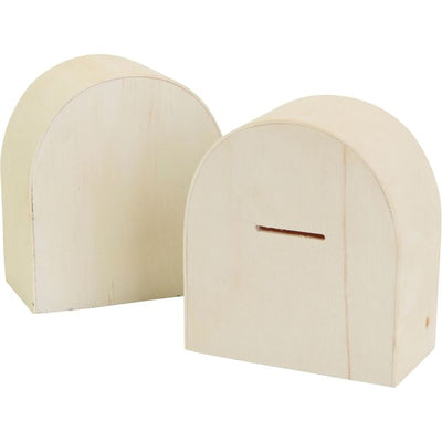 Creotime - Spardose Creativ Company Holz 10cm x 9cm
