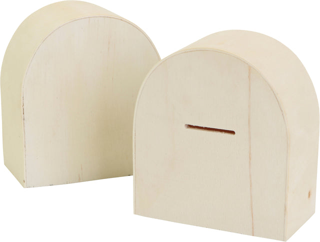 Spardose Kreativfirma Holz 10x9cm | Karton mit 12 Stück