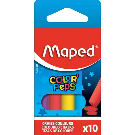 Maped - Tafelkreide Color'Peps, 10er-Set, sortiert