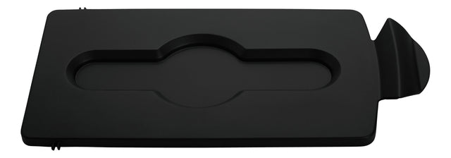 Deckel Rubbermaid Slim Jim RS geschlossen schwarz | 1 Stück