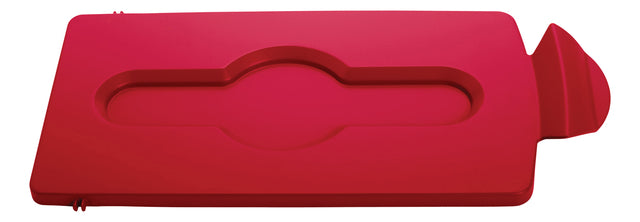 Deckel Rubbermaid Slim Jim RS geschlossen rot | 1 Stück