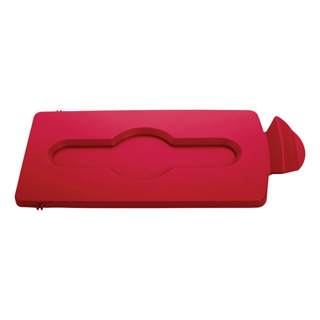 Rubbermaid – Deckel Slim Jim RS geschlossen rot