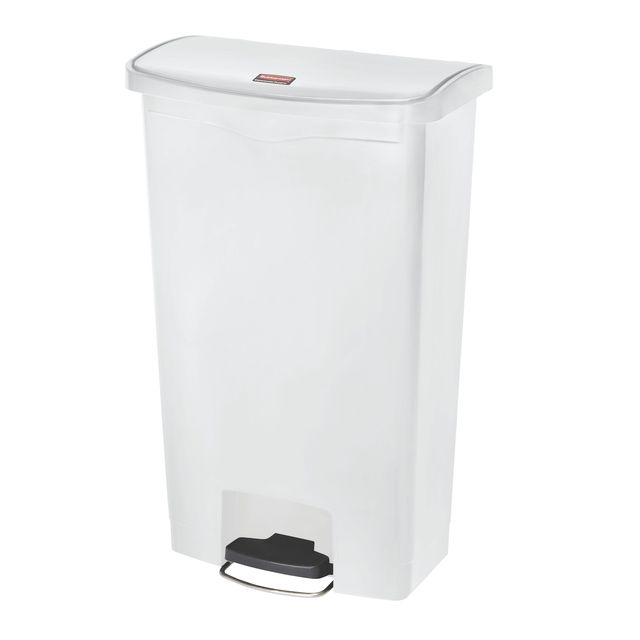 Rubbermaid – Treteimer Slim Jim Step on 68l weiß