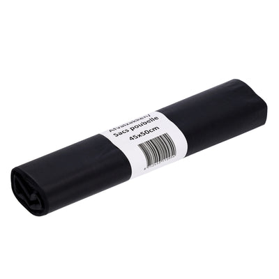 Cleaninq - Abfallbeutel 45x50cm LDPE recycelt T25 15L schwarz Rolle mit 20 Stück