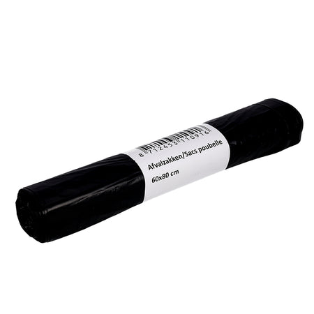 Cleaninq - Abfallbeutel 60x80cm HDPE T23 60L schwarz Rolle mit 20 Stück