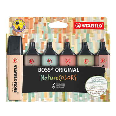 Stabilo - Textmarker Boss 70/6 Naturfarben, Karton mit 6 Stück