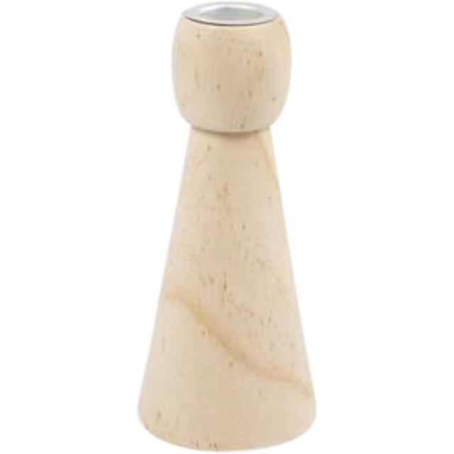 Kerzenständer Creativ Company Holz konisch 14,5cm | 1 Stück