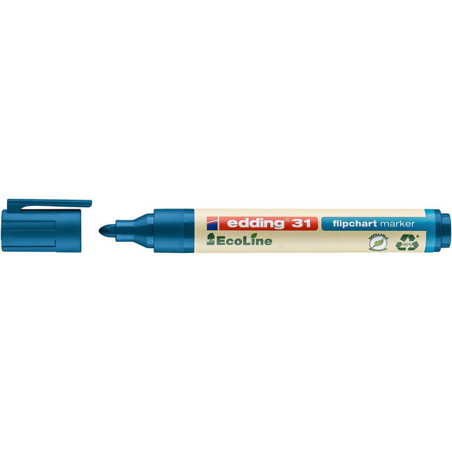 Edding - Filzstift 31 EcoLine für Flipchart rund 1,5-3mm blau