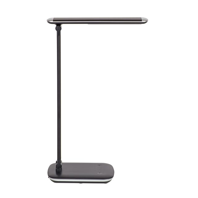 MAUL - Schreibtischlampe Jazzy LED-Sockel dimmbar + USB-Anschluss schwarz