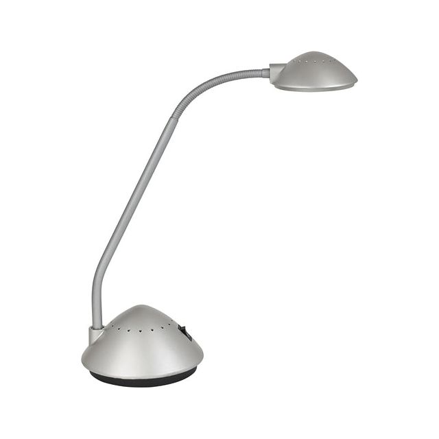 Maul - Bogenschischtischlampe, LED, zu Fuß, Silber