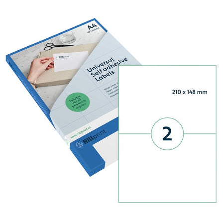 Rillprint - Etikett 210x148mm matt transparent 50 Etiketten