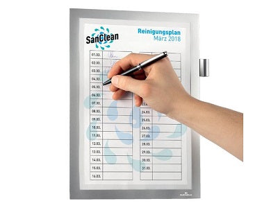 Klika - Toiletten-Sanitär-Notizblock A4 mit Magnetkante, 8 Stück