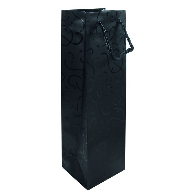 IEZZY - Tragetasche mit Kordelzug (Wein) Flasche 9x10x33cm Papier Celebration 20St