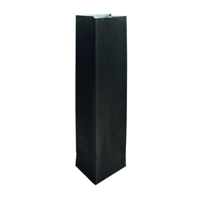 IEZZY - Verpackungsbeutel (Wein) Flaschen 10x8x41cm Papier schwarz 50 Stück