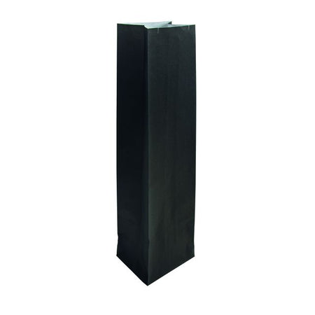 IEZZY - Verpackungsbeutel (Wein) Flaschen 10x8x41cm Papier schwarz 50 Stück