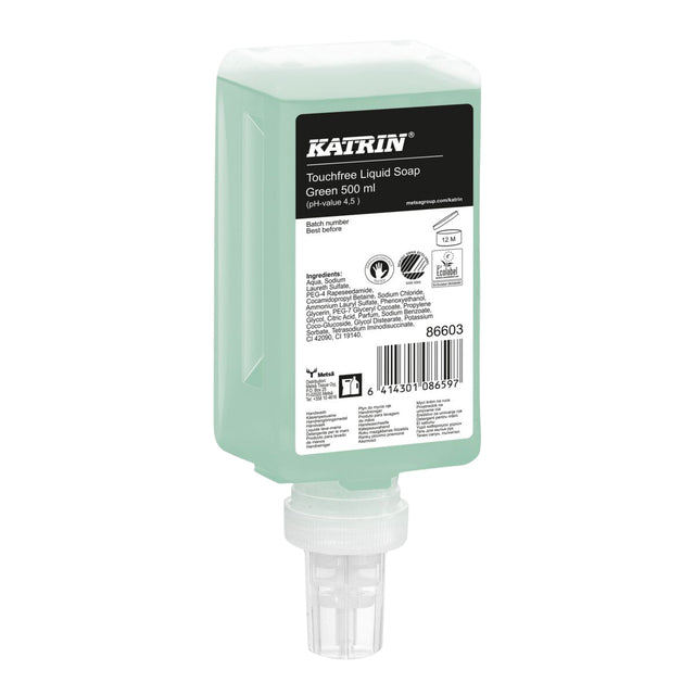 Katrin - Handseife grün flüssig berührungslos 500ml | 12 Stück
