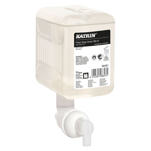 Katrin - Handseife grüner Schaum 500 ml | 12 Stücke