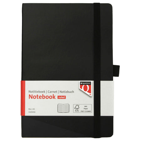 Quantore - Notizbuch A5 Flex Line 192 Seiten 80gr schwarz
