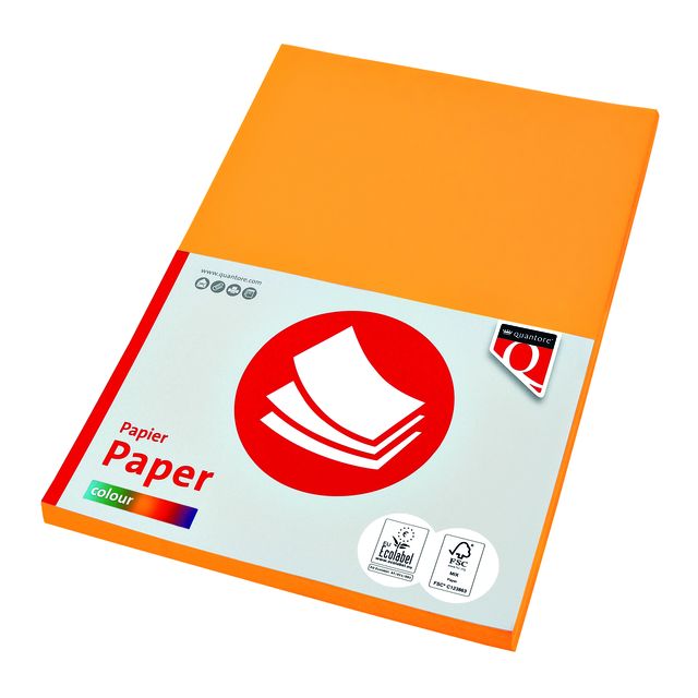 Quantore - Kopierpapier Farbe A4 160gr tiefgelb 50 Blatt