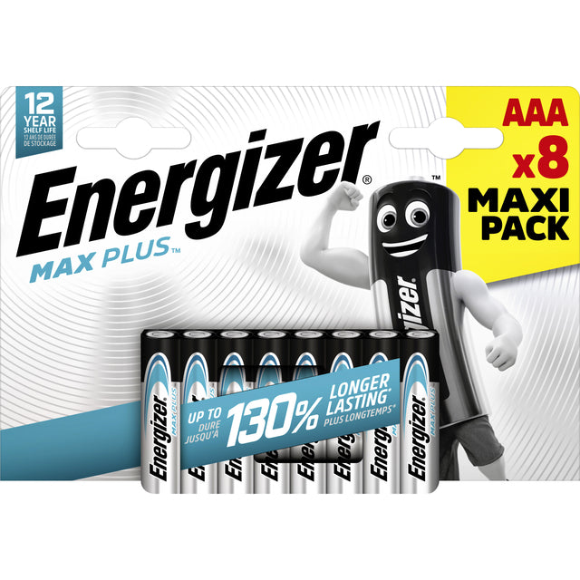 Energizer - Batterie Max Plus 8xAAA Alkaline