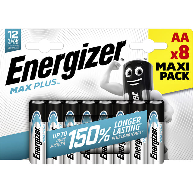 Energizer - Batterie Max Plus 8xAA Alkaline