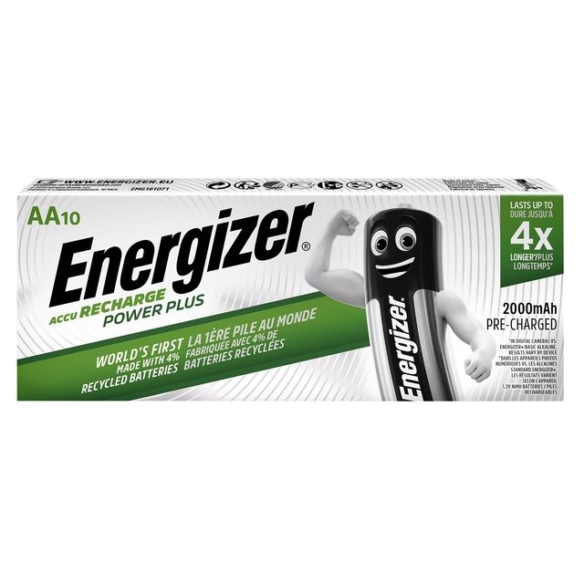 Energizer - Akku wiederaufladbar 10xAA 2000mAh