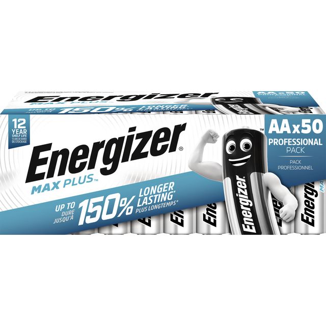 Energizer - Batterie Max Plus 50xAA Alkaline