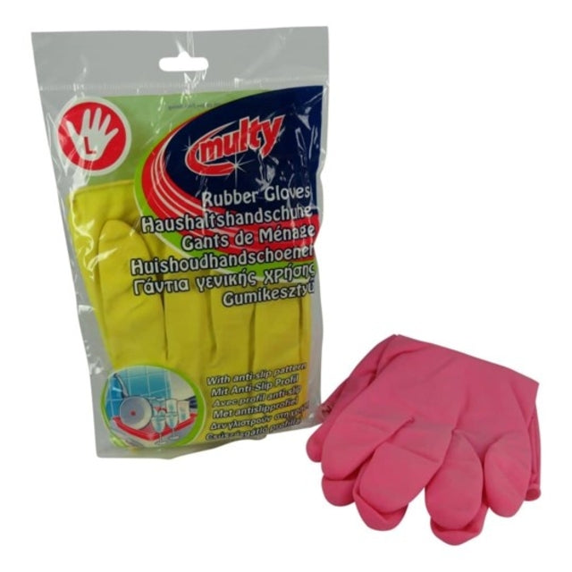 Multy - Latex-Haushaltshandschuhe groß sortiert | 96 Stück