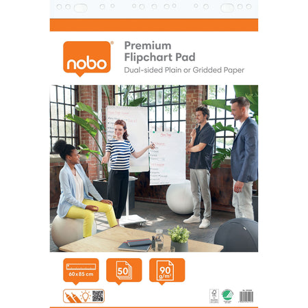 Nobo - Flipchart 60x85cm doppelseitig 50 Blatt