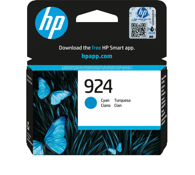HP - Tintenpatrone 4k0u3ne 924 blau