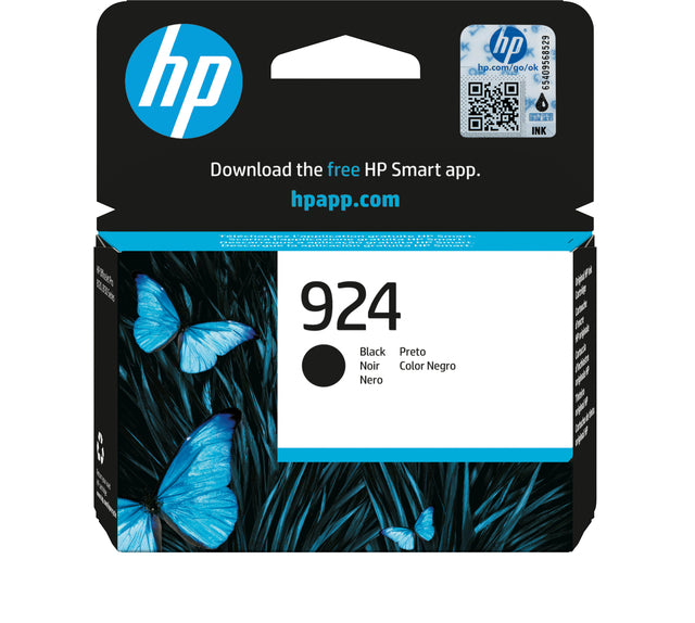 HP - Tintenpatrone 4k0u6ne 924 schwarz