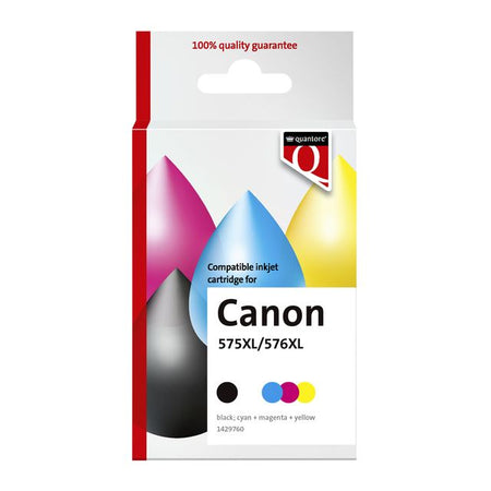 Quantore - Tintenpatronen-Alternative für Pg-575XL Cl-576XL Schwarz + Farbe