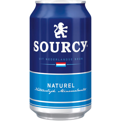 Sourcy -  Water blauw blik 330ml | 24 stuks