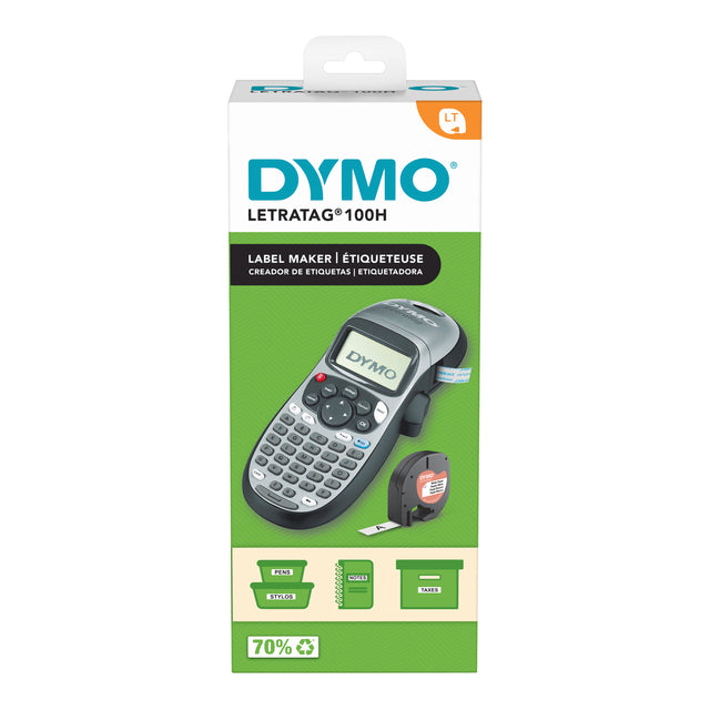 Dymo - Etikettdrucker LT 100H ABC 12mm Spezial Silber