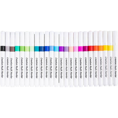 Creativ Company – Multimarker 4 mm Set mit 24 Farben | 6 Stück