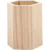 Creativ Company – Sechseckiger Stiftekasten 10,5 x 8 cm aus Sperrholz