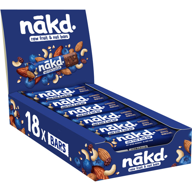 NAKD - Frucht-Nuss-Riegel Heidelbeere 18x35 Gramm | 18 Stück