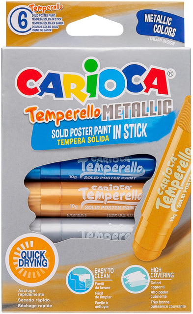 Cararioka - Lackierstift Temperello Set 6 Metallische Farben