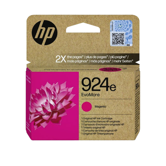 HP - Tintenpatrone 4k0u8ne 924e evomore rot