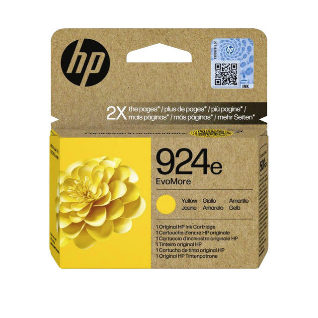 HP - Tintenpatrone 4k0u9ne 924e evomore gelb