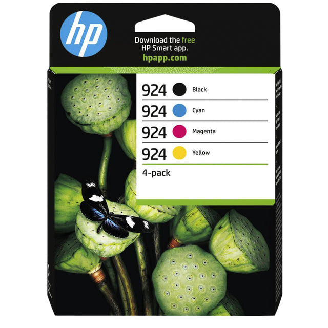 HP - Tintenpatrone 6c3z1ne 924 Schwarz + 3 Farben
