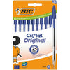 Bic - Kugelschreiber Cristal mittelblau, Blisterpackung mit 10 Stück