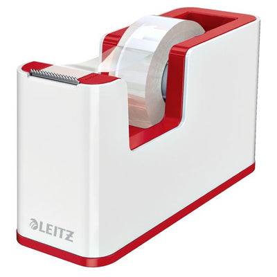 Leitz - Klebebandhalter WOW weiß/rot
