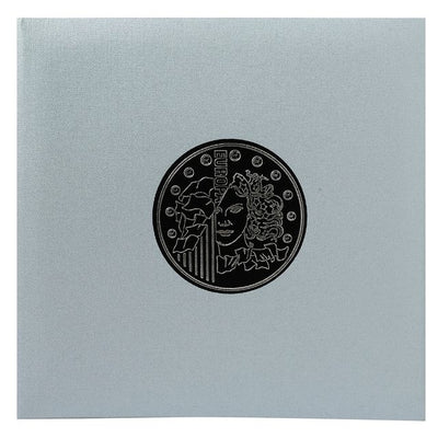 Exacompta - Münzsammelalbum 24,5x25cm 5 Blatt mit 43 Fächern 4-Ring grau