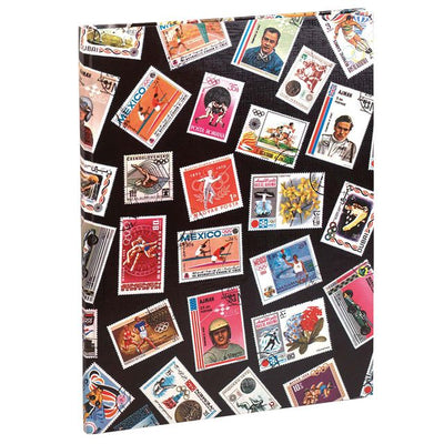 Exacompta - Briefmarkenalbum 22,5x30,5cm 16 schwarze Seiten