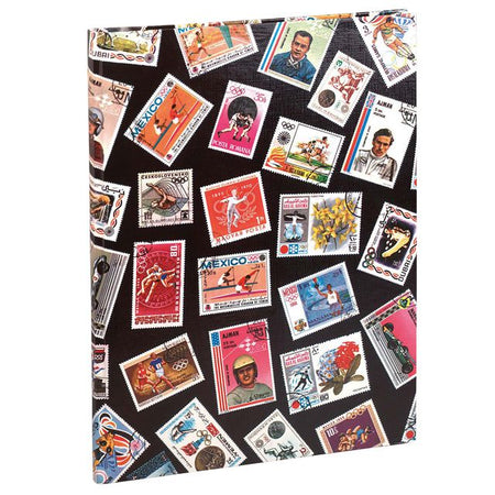 Exacompta - Briefmarkenalbum 22,5x30,5cm 16 schwarze Seiten