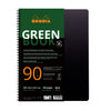 Rhodia - Notizbuch Greenbook A4+ Line 4-Loch 180 Seiten 90gr schwarz