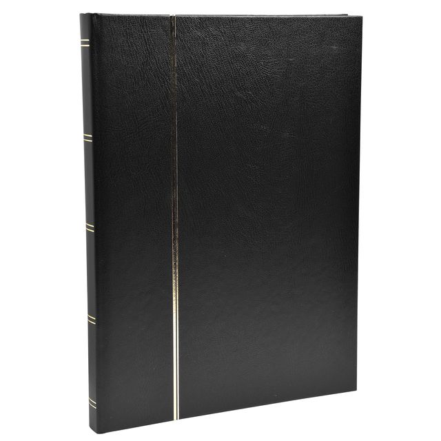 Exacompta - Briefmarkenalbum 22,5x30,5cm 48 schwarze Seiten