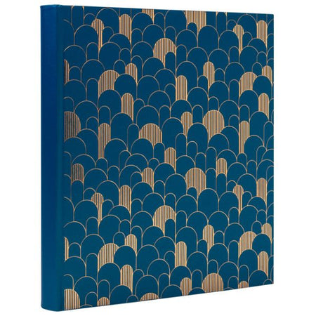 Exacompta - Fotoalbum 29x32cm 60 schwarze Seiten Néo Déco blau