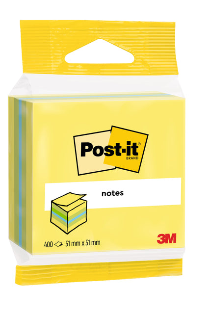 Post -it - memoblok 3m 2012l 51x51mm Kubus ass Farbe